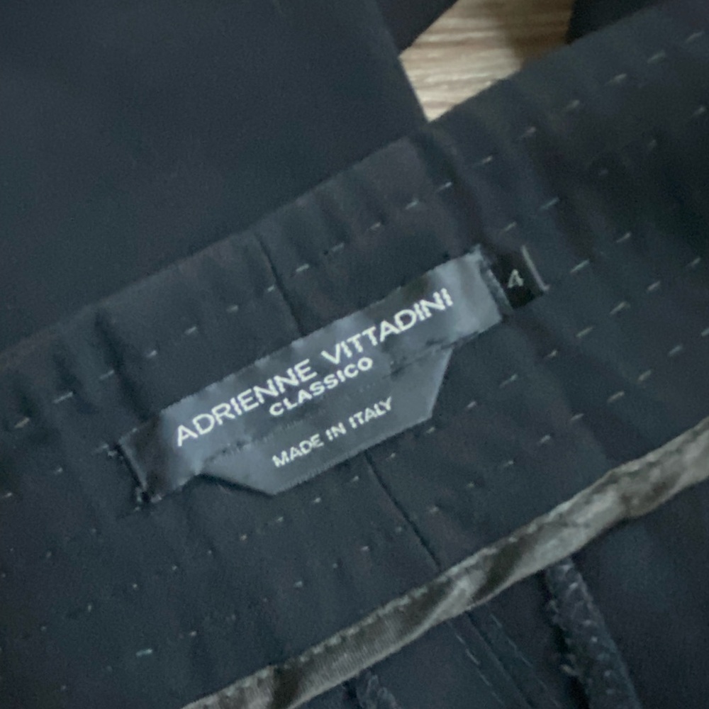 VTG Adrienne Vittadini Classico Wide Leg Trousers Black - Picture 7 of 8
